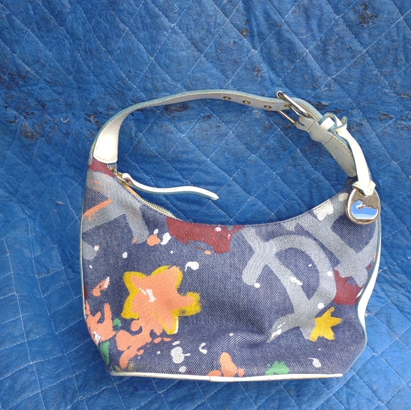 Vintage Dooney & Bourke canvas painted handbag - Picture 14 of 16